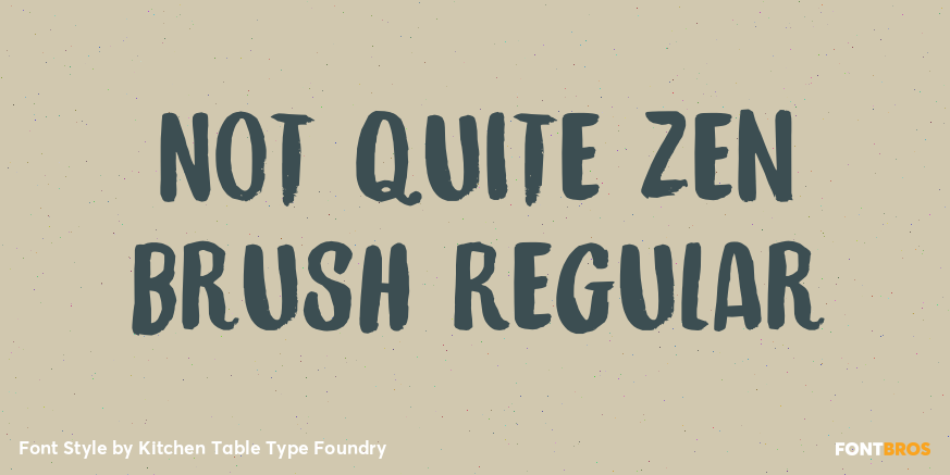 Not Quite Zen Brush Regular Poster