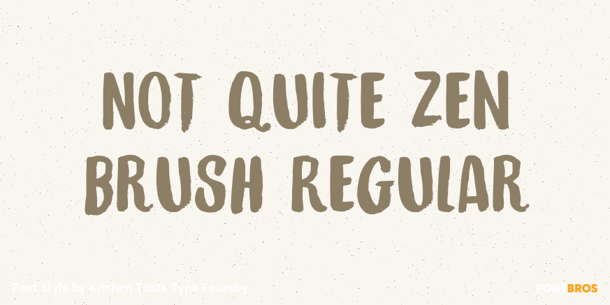 Not Quite Zen Brush Regular Poster