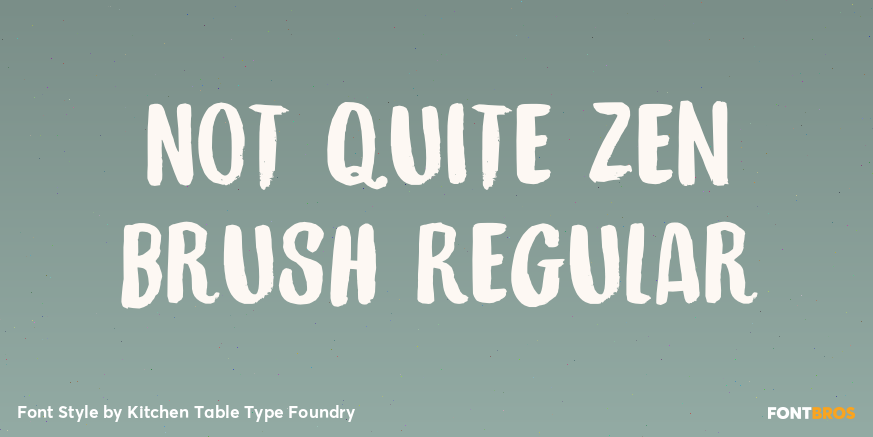 Not Quite Zen Brush Regular Poster