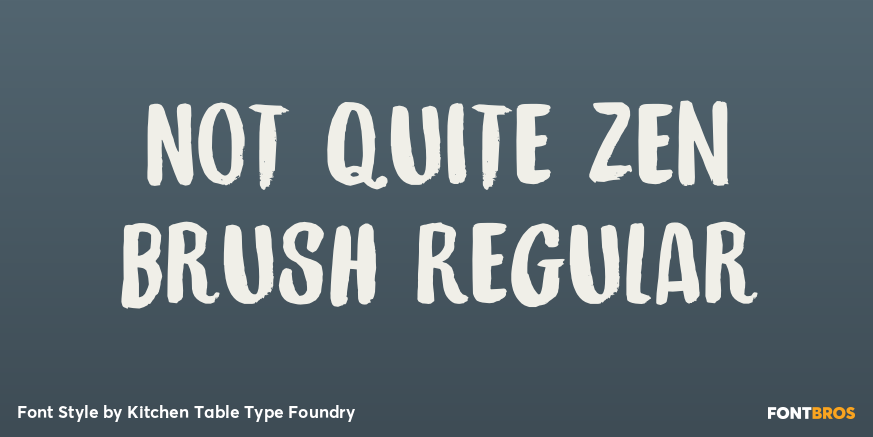 Not Quite Zen Brush Regular Poster