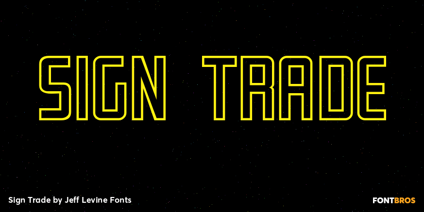 Sign Trade Font Poster #1