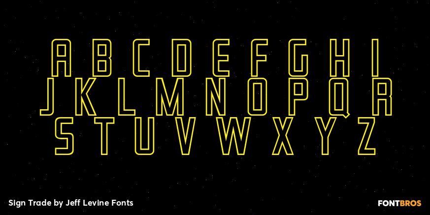 Sign Trade Font Poster #3