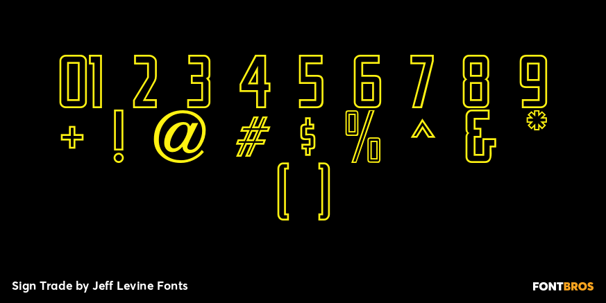 Sign Trade Font Poster #4