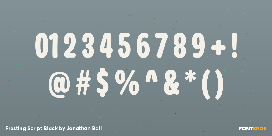 Frosting Script Black Font Poster #4