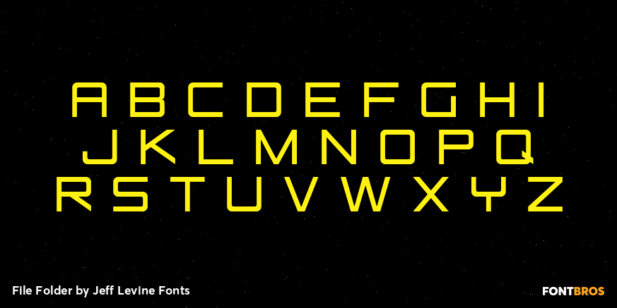 File Folder Font Poster #3