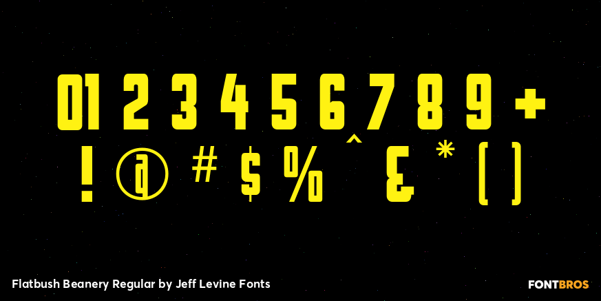 Flatbush Beanery Regular Font Poster #1