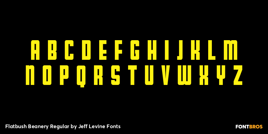 Flatbush Beanery Regular Font Poster #3