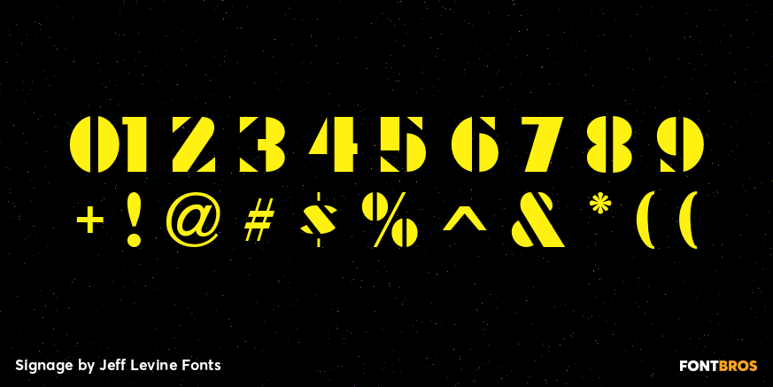 Signage Font Poster #4