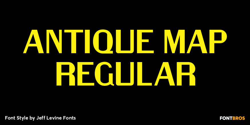 Antique Map Regular Font Poster #1