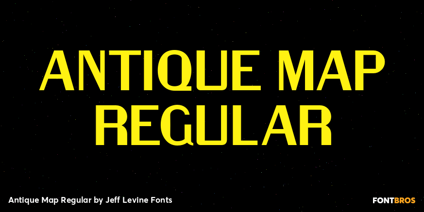 Antique Map Regular Font Poster #1