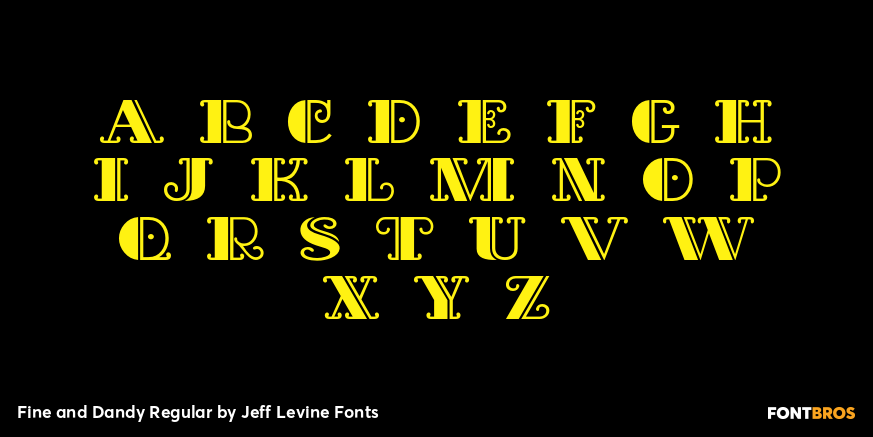 Fine and Dandy Regular Font Poster #3