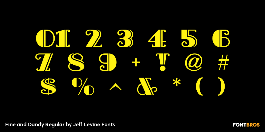 Fine and Dandy Regular Font Poster #4