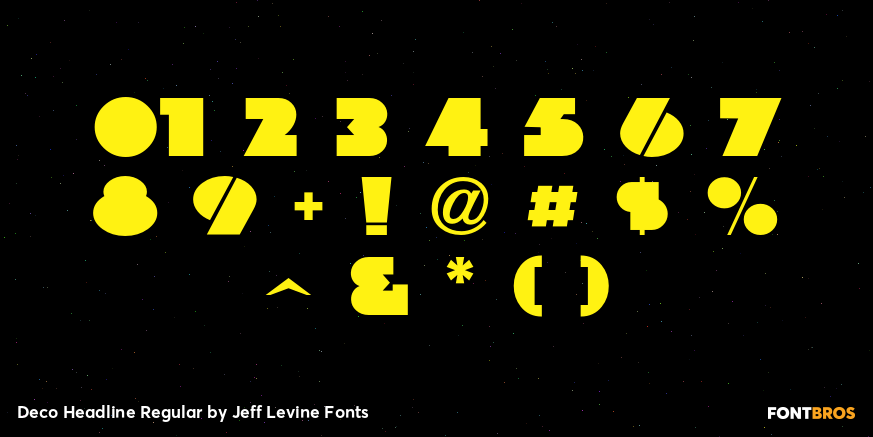 Deco Headline Regular Font Poster #4