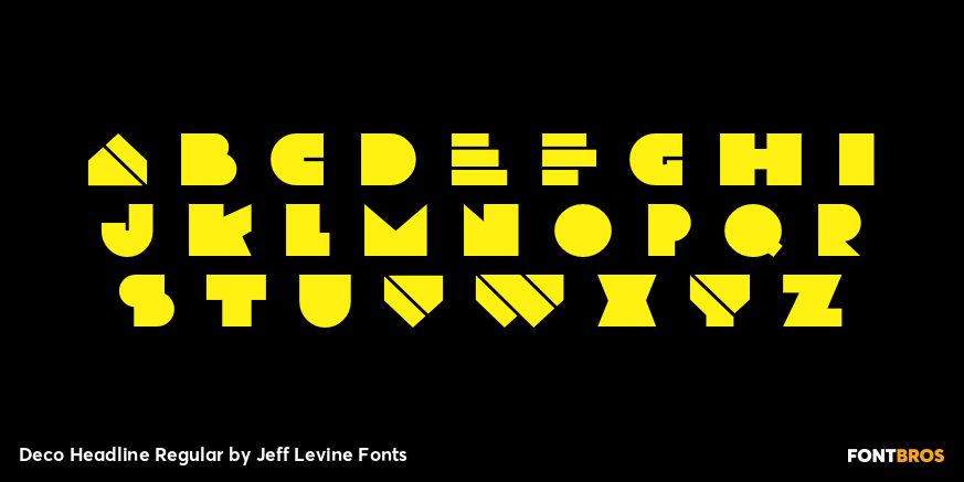 Deco Headline Regular Font Poster #1