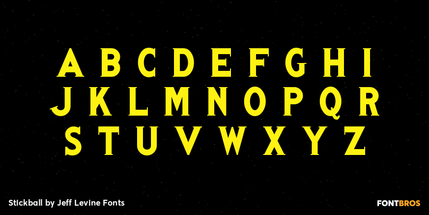 Stickball Font Poster #2