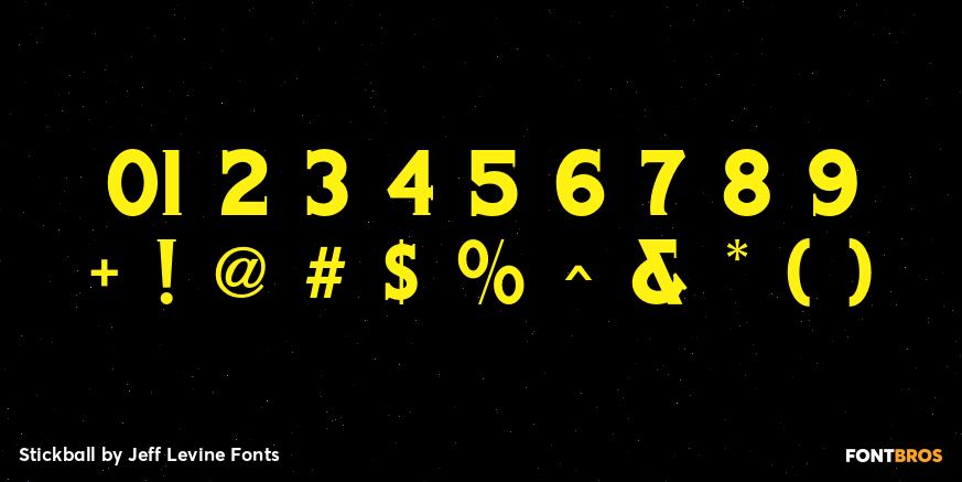 Stickball Font Poster #4