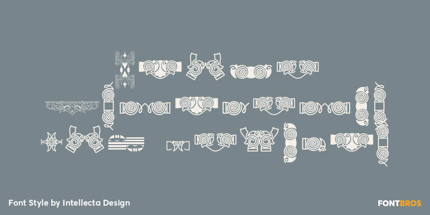 Naive Ornaments Six Regular Poster