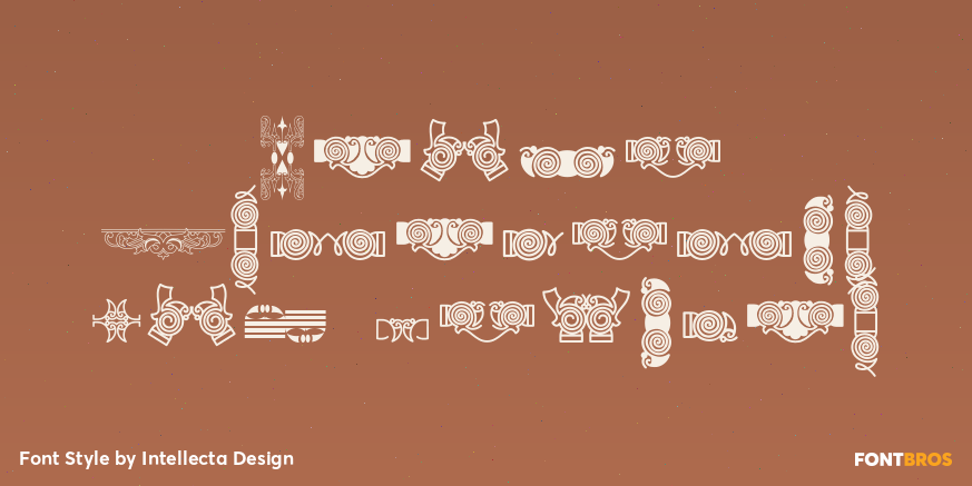 Naive Ornaments Six Regular Poster