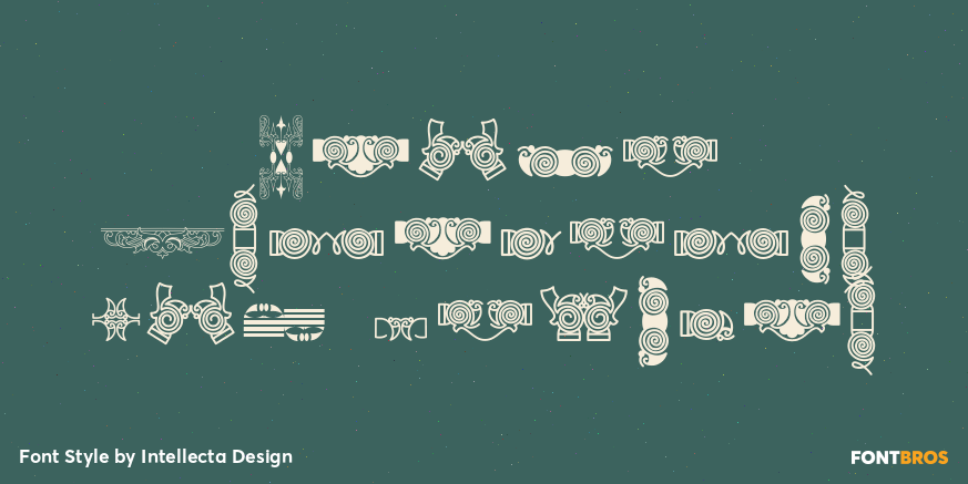 Naive Ornaments Six Regular Poster