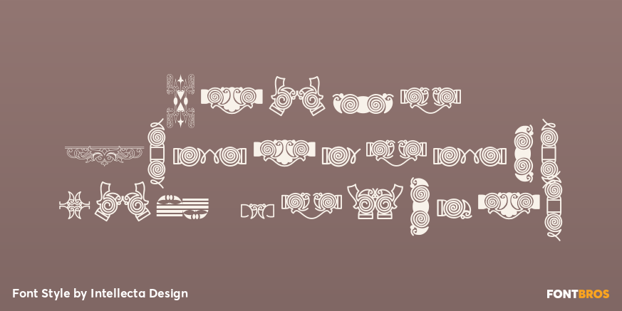 Naive Ornaments Six Regular Poster