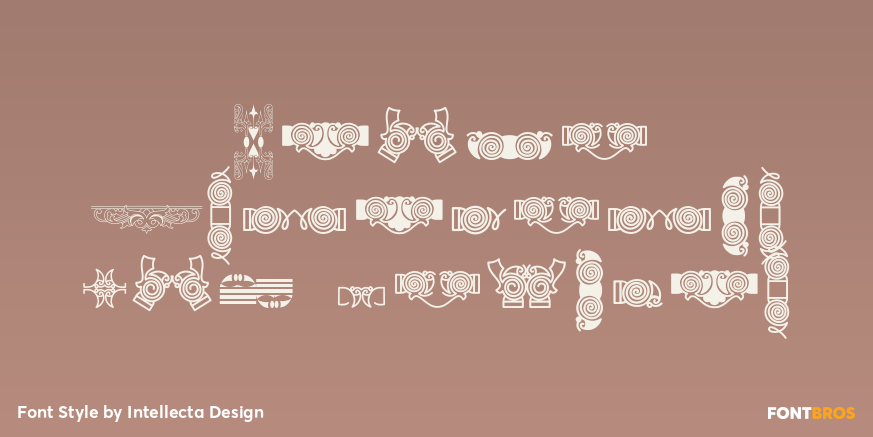 Naive Ornaments Six Regular Poster