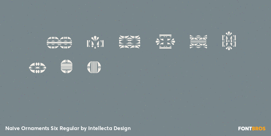 Naive Ornaments Six Regular Font Poster #4