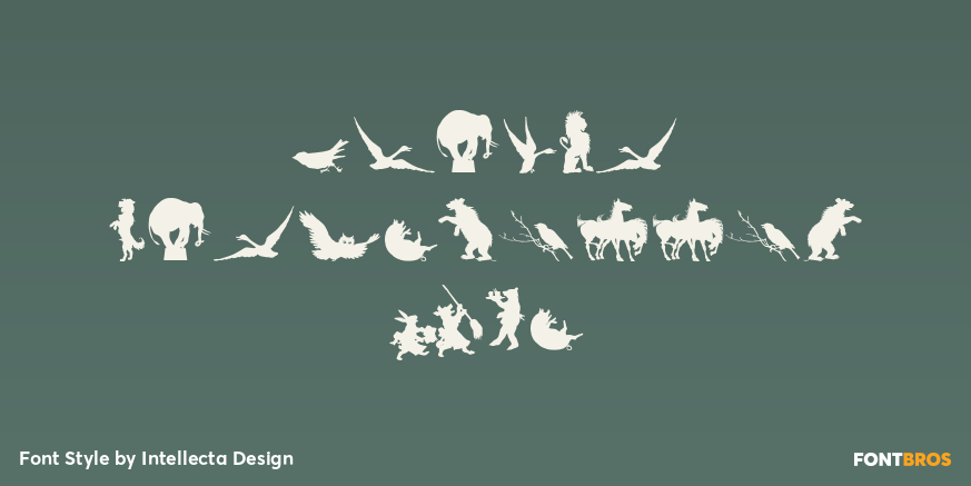 Animal Silhouettes Two Poster