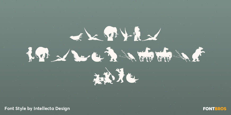 Animal Silhouettes Two Poster