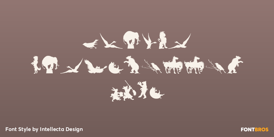 Animal Silhouettes Two Poster