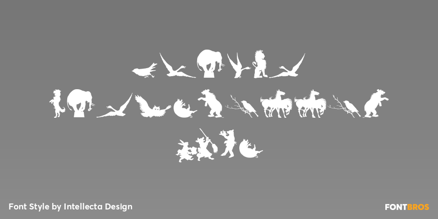 Animal Silhouettes Two Poster