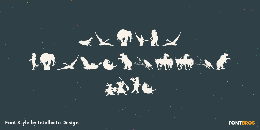 Animal Silhouettes Two Poster