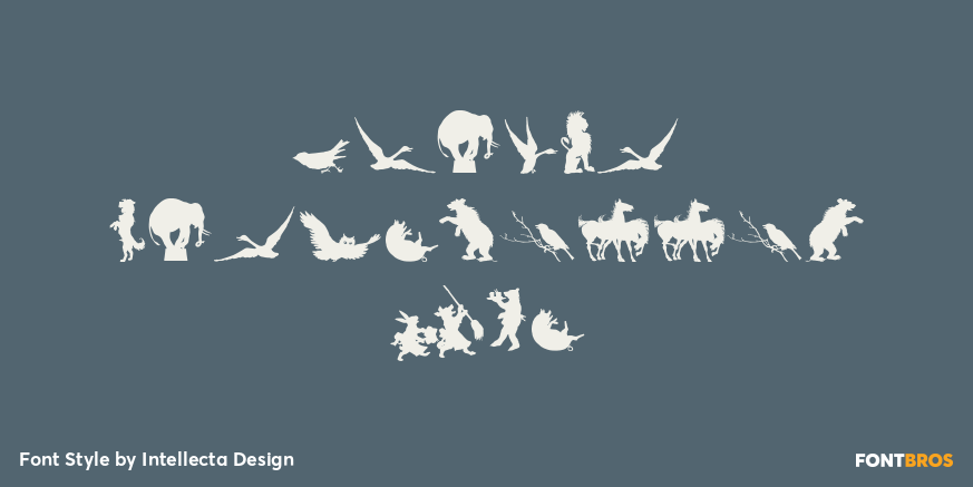 Animal Silhouettes Two Poster