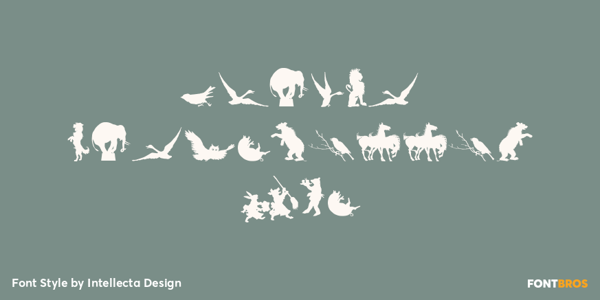 Animal Silhouettes Two Poster