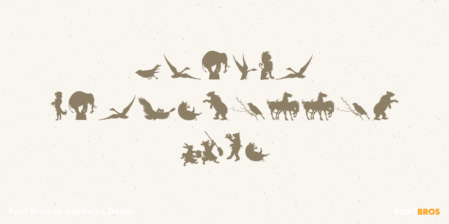 Animal Silhouettes Two Poster