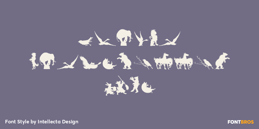 Animal Silhouettes Two Poster