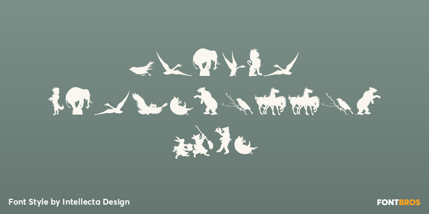 Animal Silhouettes Two Poster
