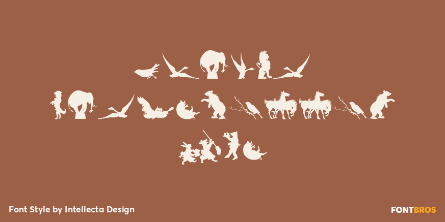 Animal Silhouettes Two Poster