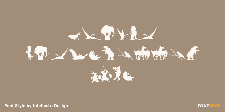 Animal Silhouettes Two Poster
