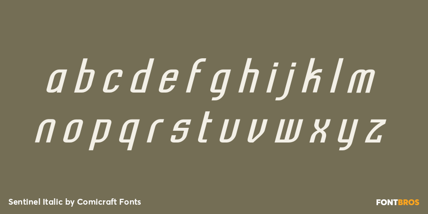 Sentinel Italic Font Poster #3