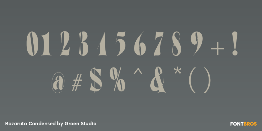 Bazaruto Condensed Font Poster #4