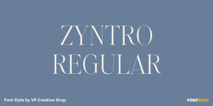 Zyntro Regular Poster