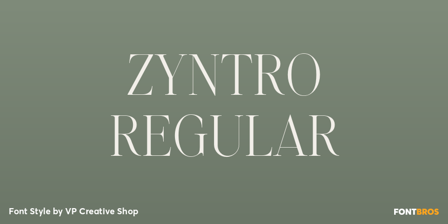 Zyntro Regular Poster