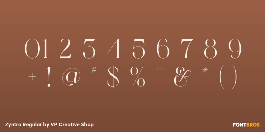 Zyntro Regular Font Poster #4