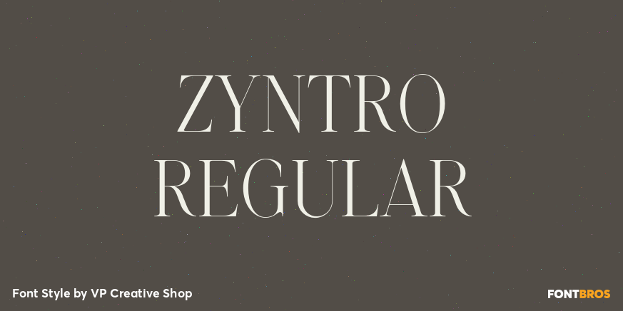 Zyntro Regular Poster