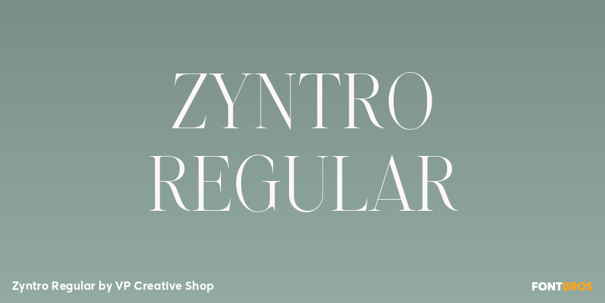 Zyntro Regular Poster