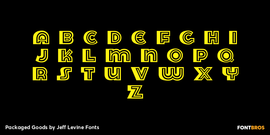 Packaged Goods Font Poster #3