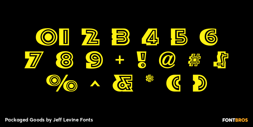 Packaged Goods Font Poster #4