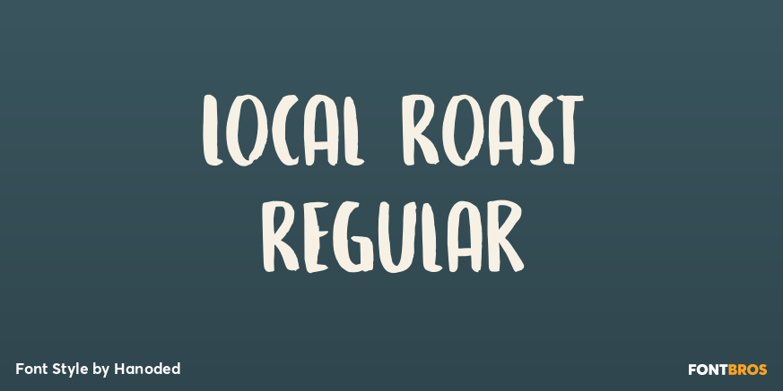 Local Roast Regular Font Poster #1