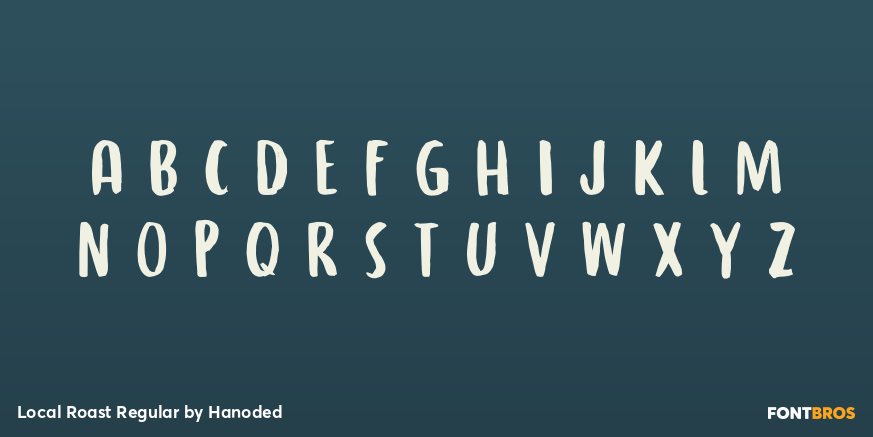 Local Roast Regular Font Poster #2