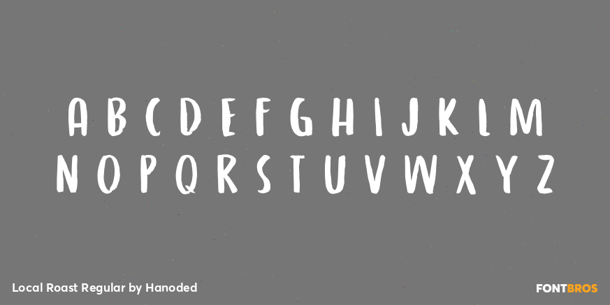 Local Roast Regular Font Poster #3